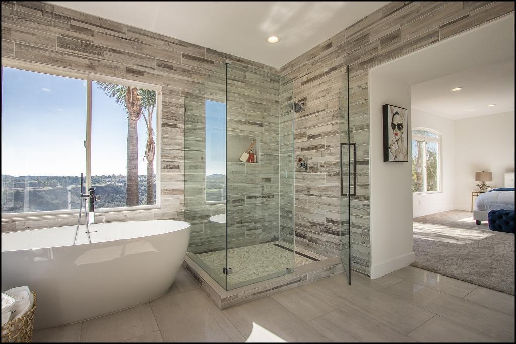 Custom walk-in shower remodel in Orange County